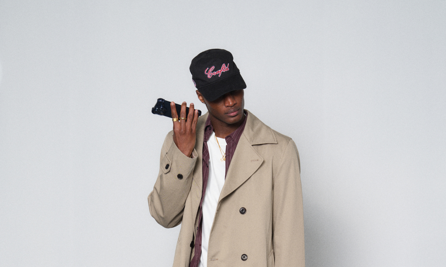 Man styling a baseball cap for spring summer