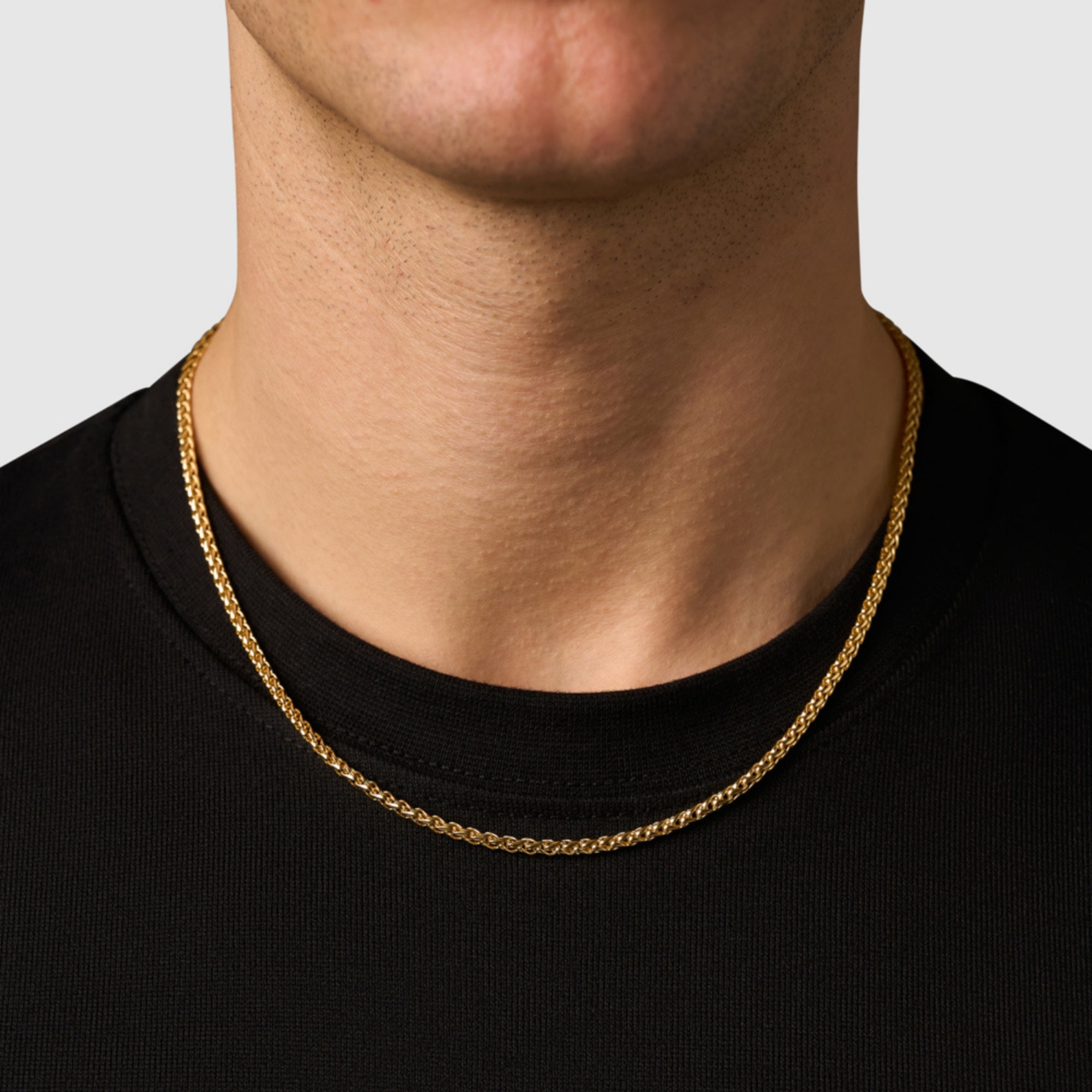 Wheat (18ct Gold) 3mm | Sterling Silver