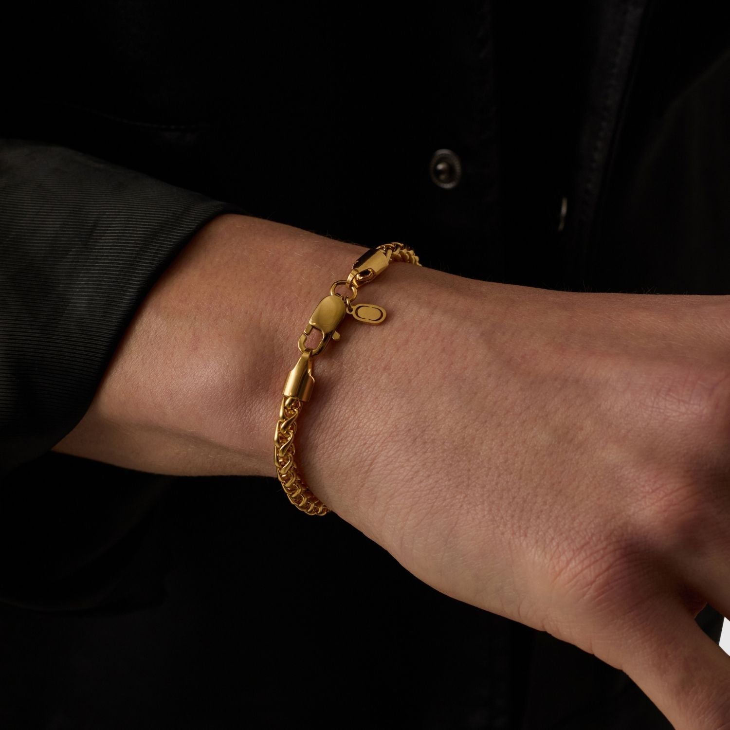 Wheat Bracelet (Gold) 5mm