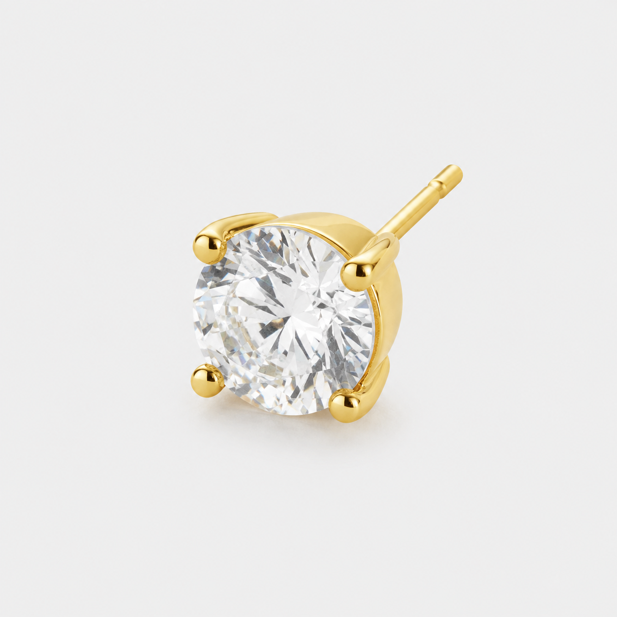 Diamond Stud Earring (Gold)