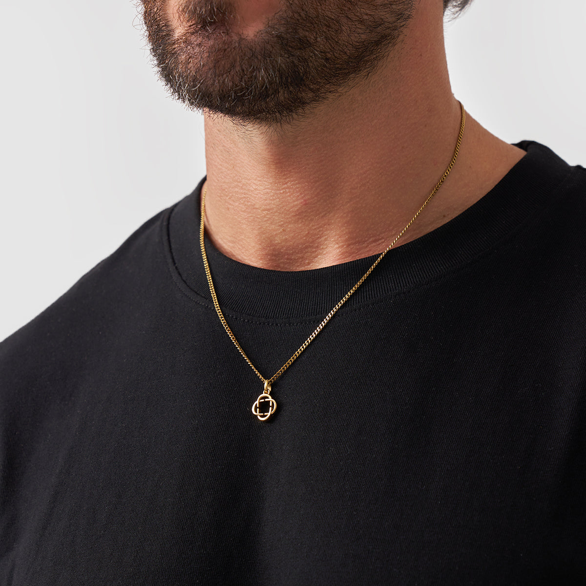 Clover Logo Pendant (Gold)