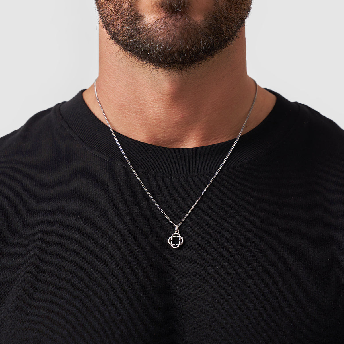 Clover Logo Pendant (Silver)