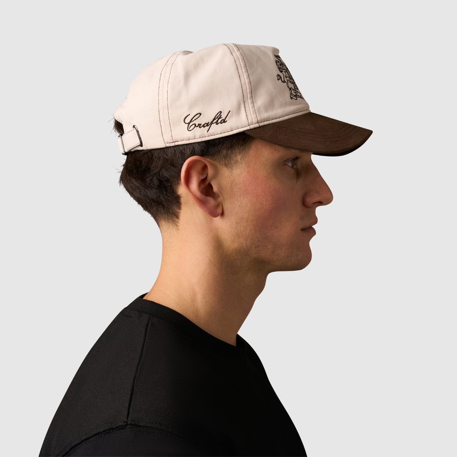 Gentlemen's Club Cap (Cream/Brown)