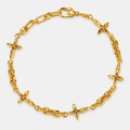 Melted Cross Bracelet (18ct Gold) | Sterling Silver