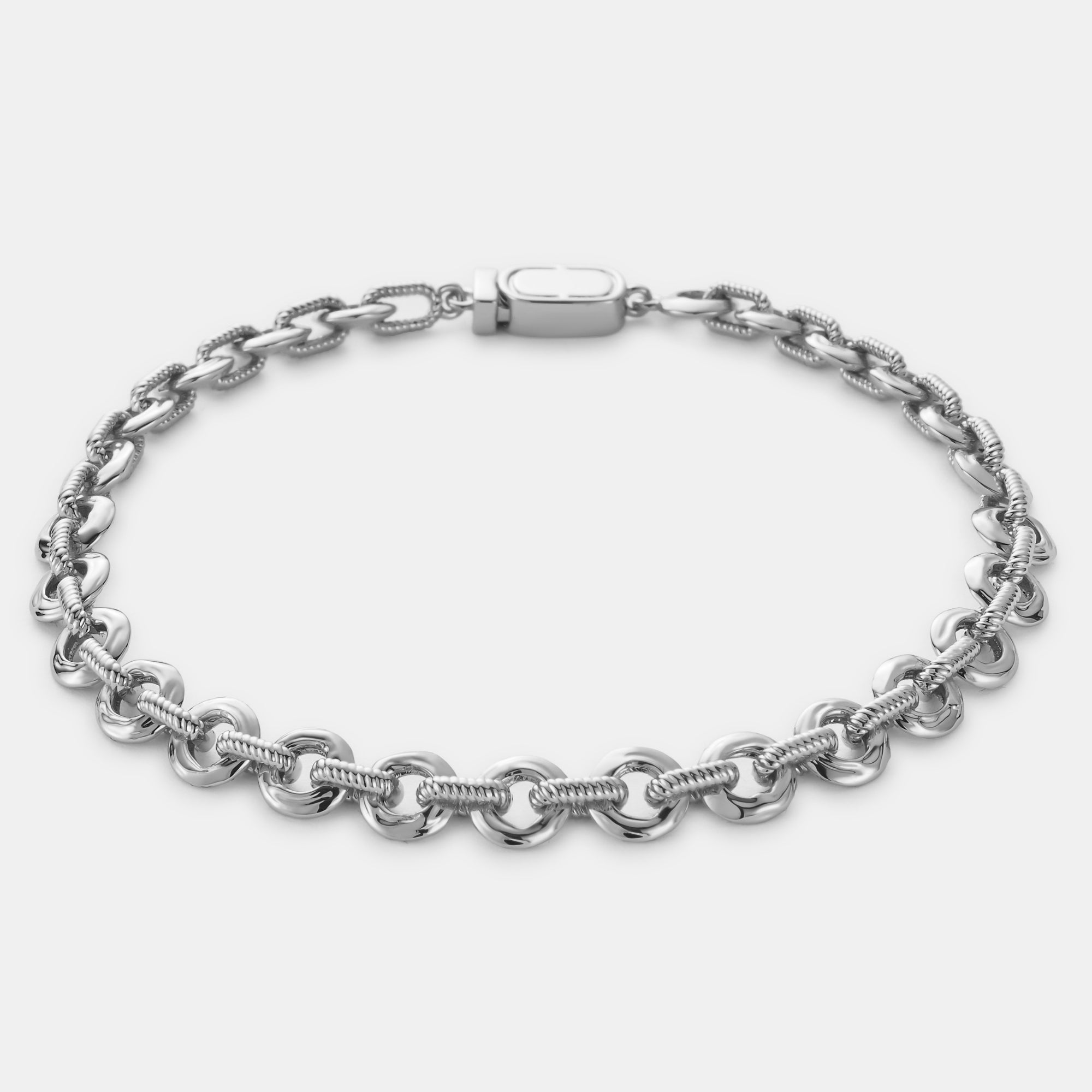 Melted Link Bracelet (Silver)