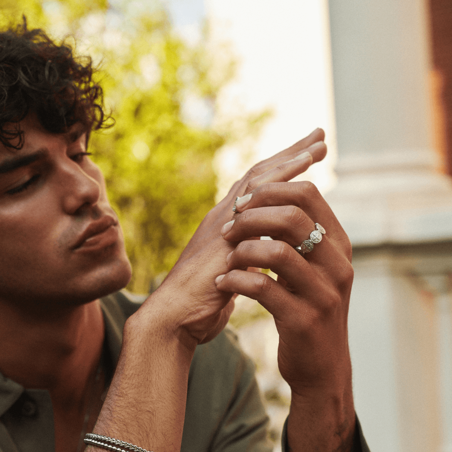 Saint Benedict Band Ring (Silver)