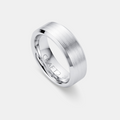 Bevelled Ring (Silver) 8mm | Sterling Silver