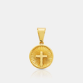 Circle Cross Pendant (Gold)