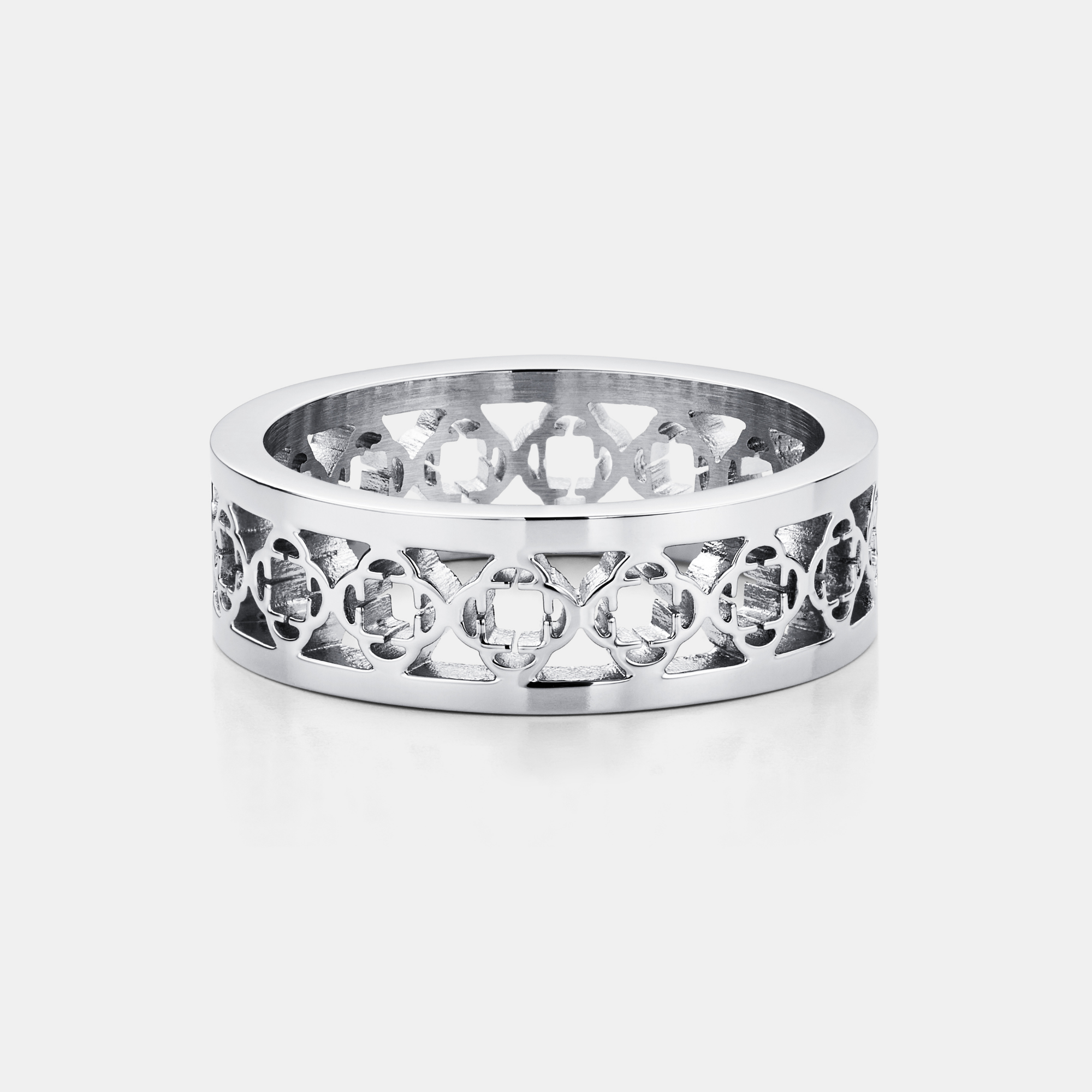 Clover Band Ring (Silver)