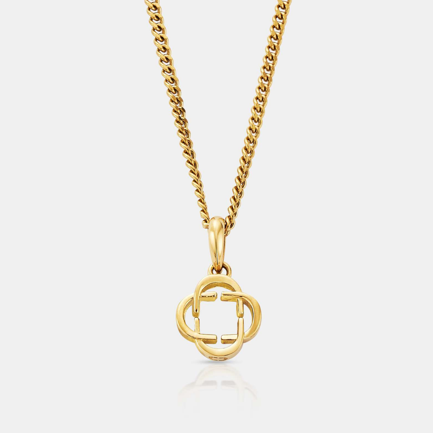 Clover Logo Pendant (Gold)