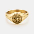 Compass Signet Ring (Gold)