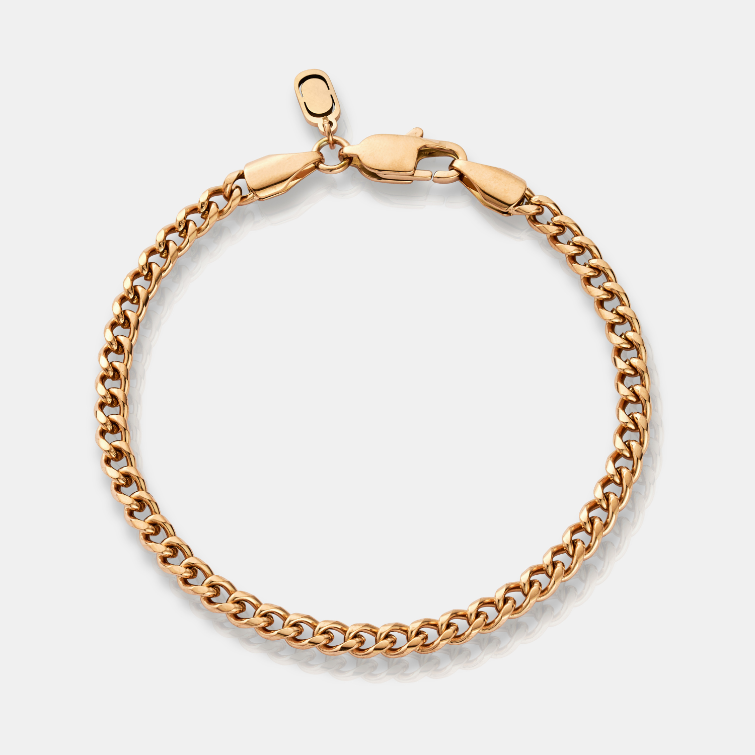 Cuban Bracelet (Rose Gold) 4mm