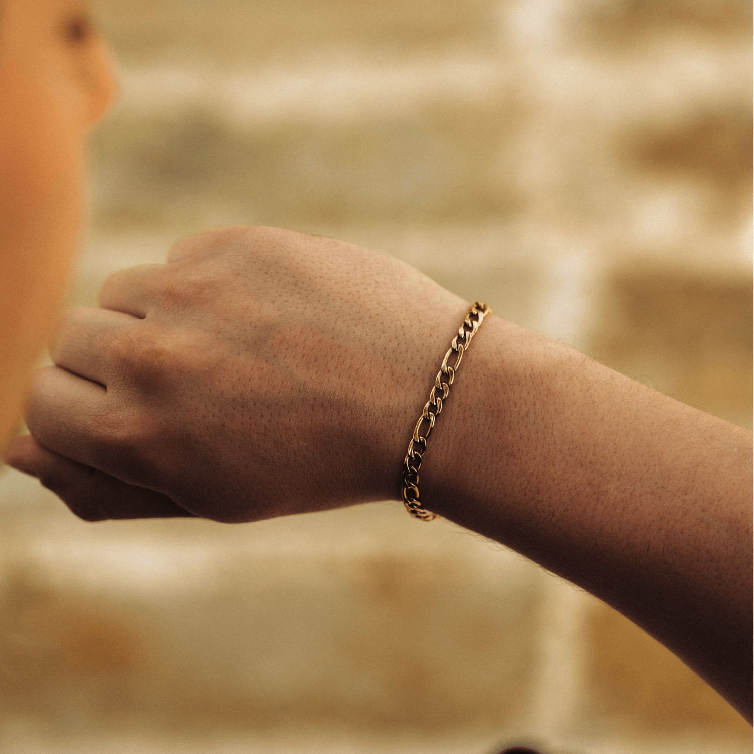 Figaro Bracelet (Gold) 5mm