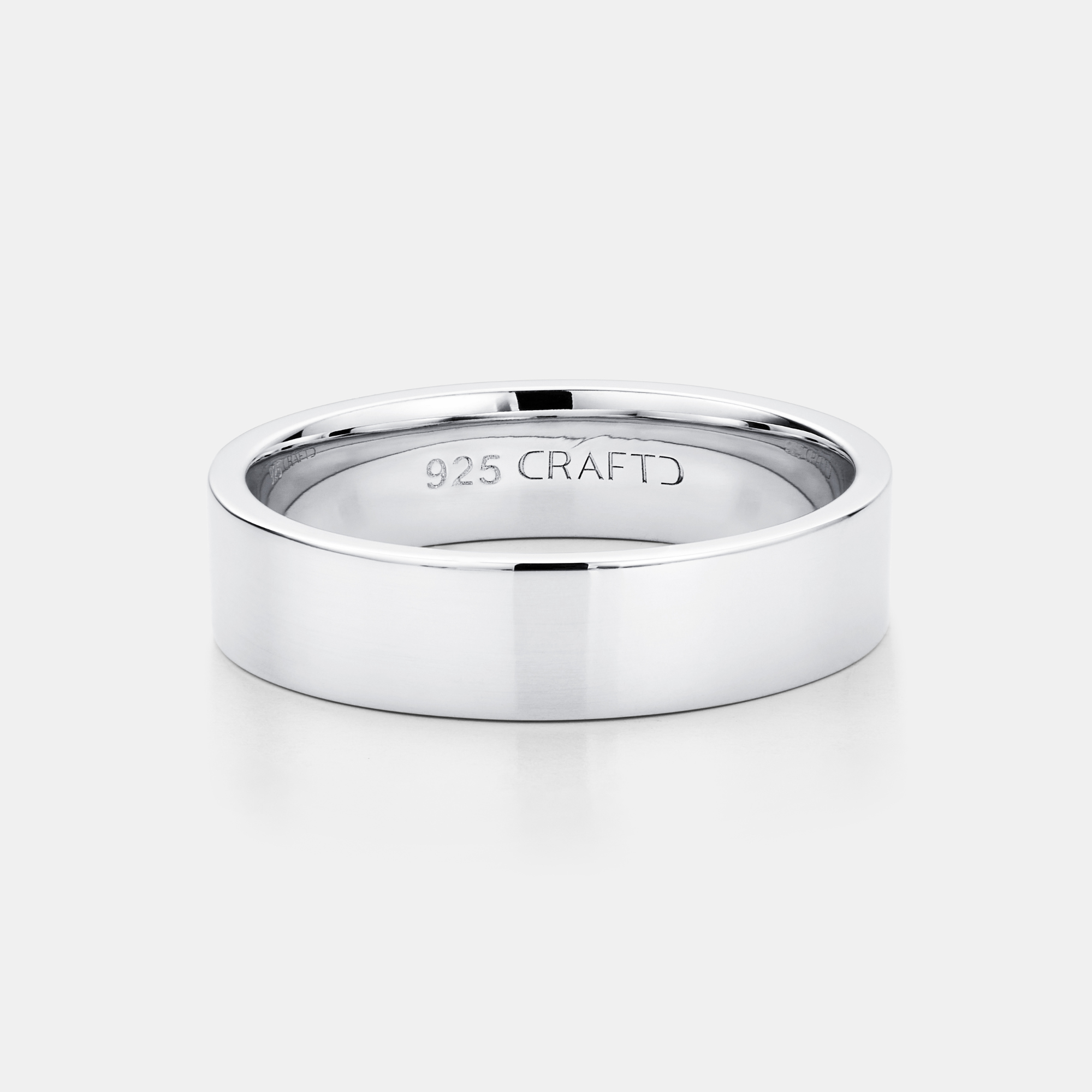 Flat Band Ring (Sterling Silver) 6mm