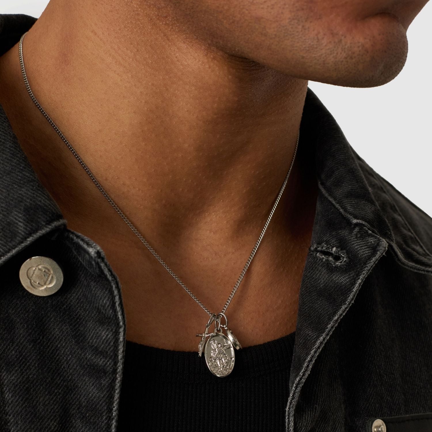 Jesus & Mary (Silver)