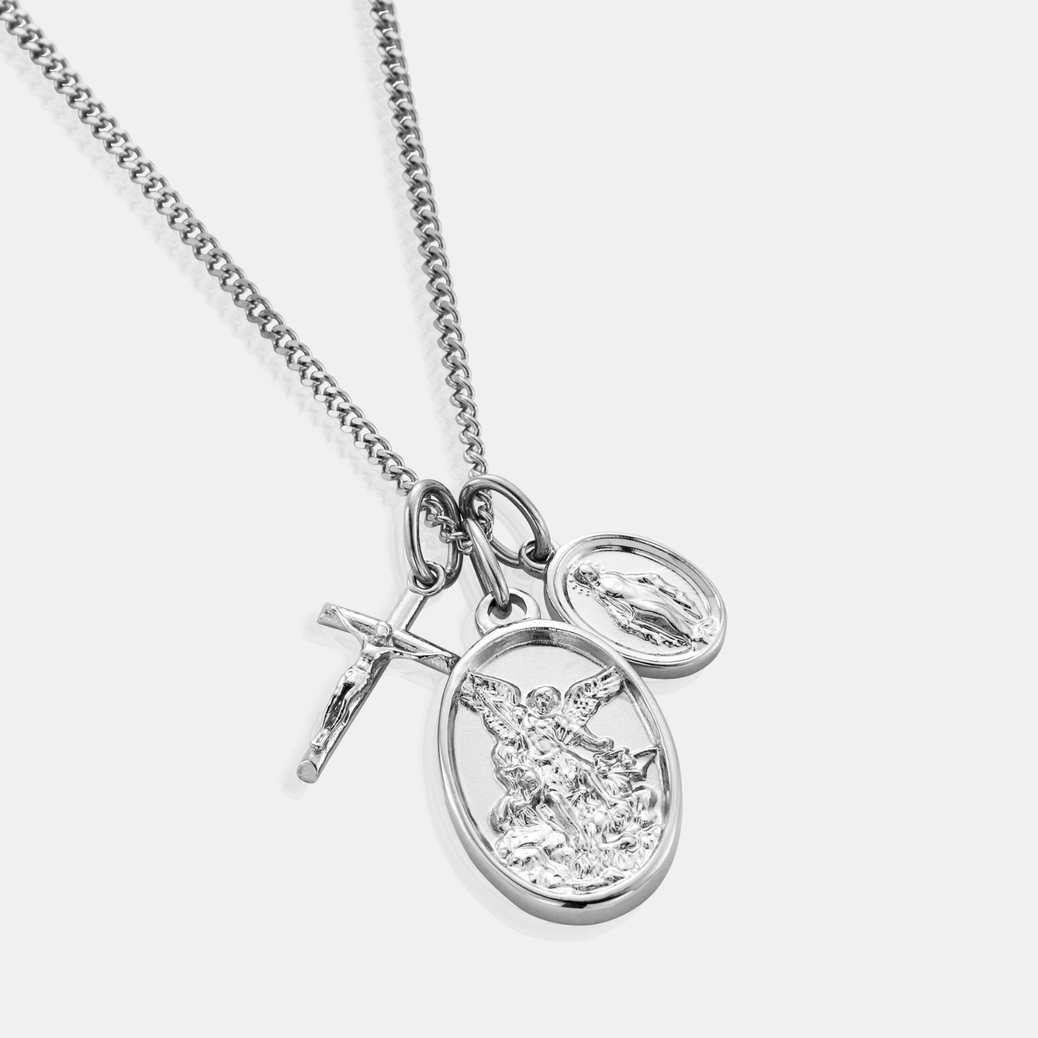 Jesus & Mary (Silver)