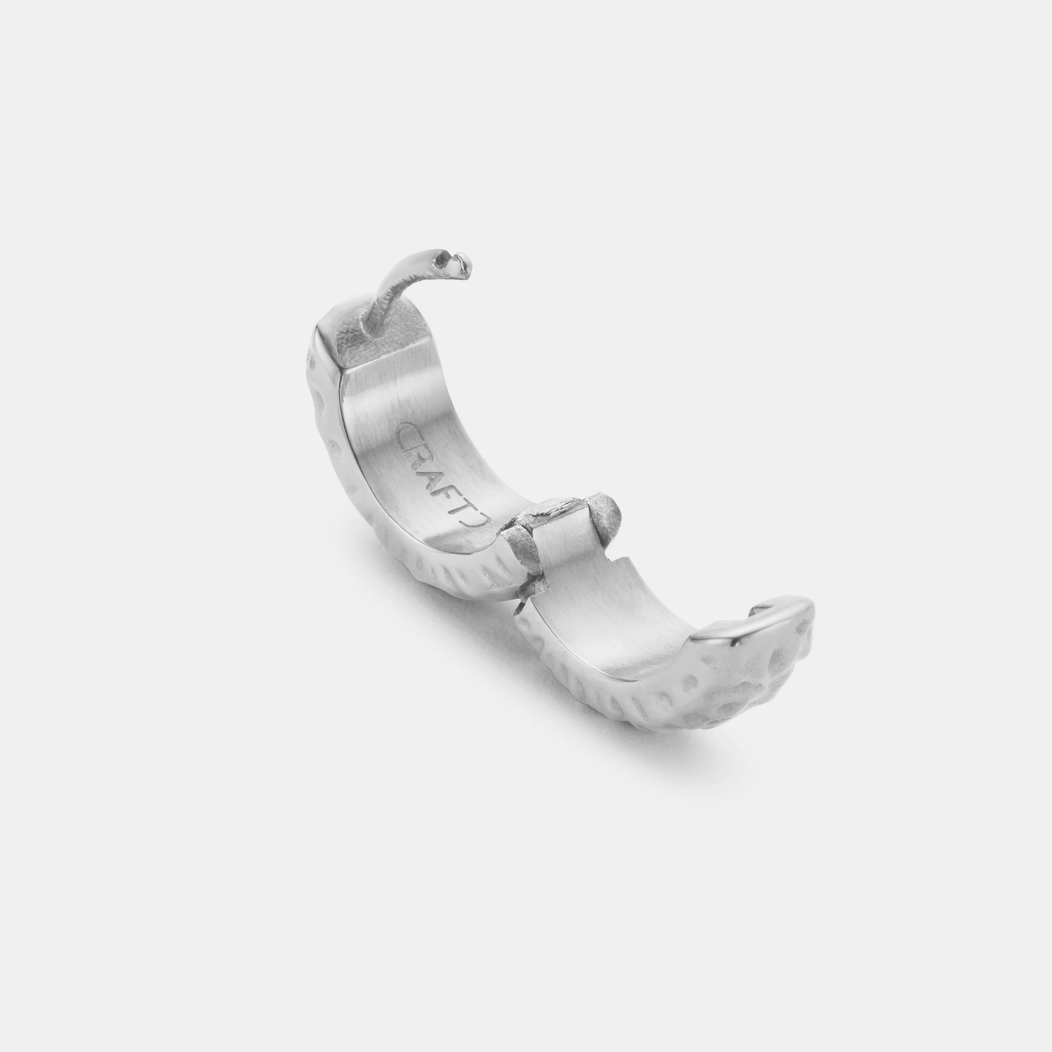 Melted Hoop Earring (Silver)