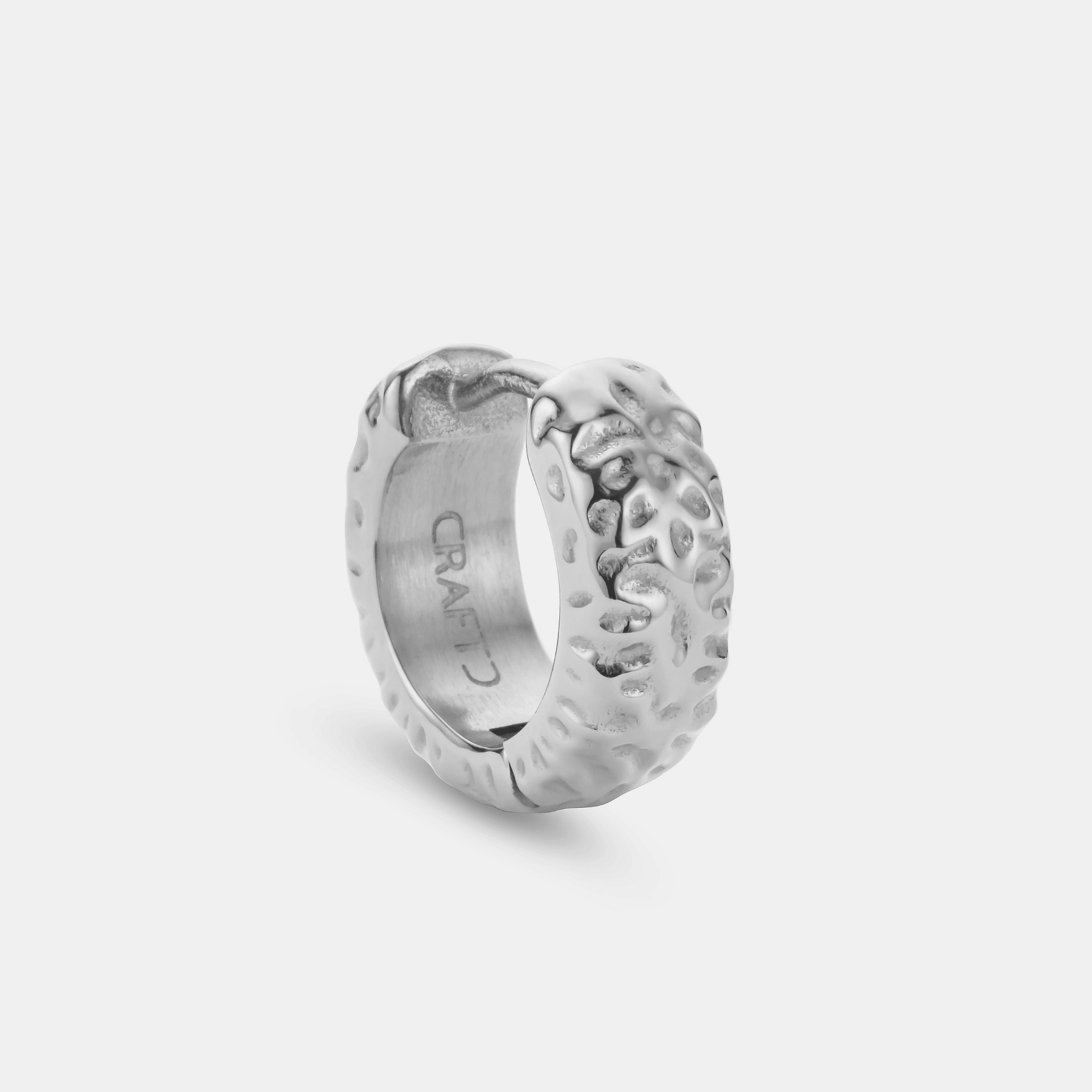 Melted Hoop Earring (Silver)