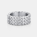Rope Stack Ring (Silver)