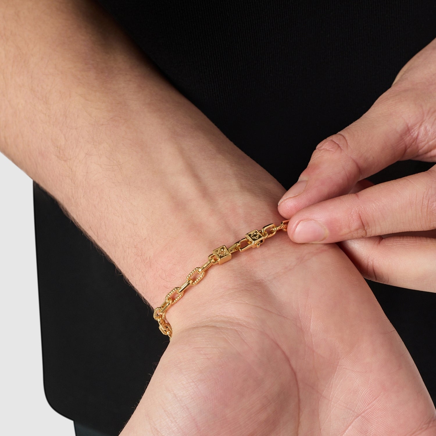 Rope Link Bracelet (Gold)