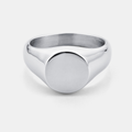 Round Signet Ring (Silver)