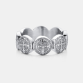 Saint Benedict Band Ring (Silver)