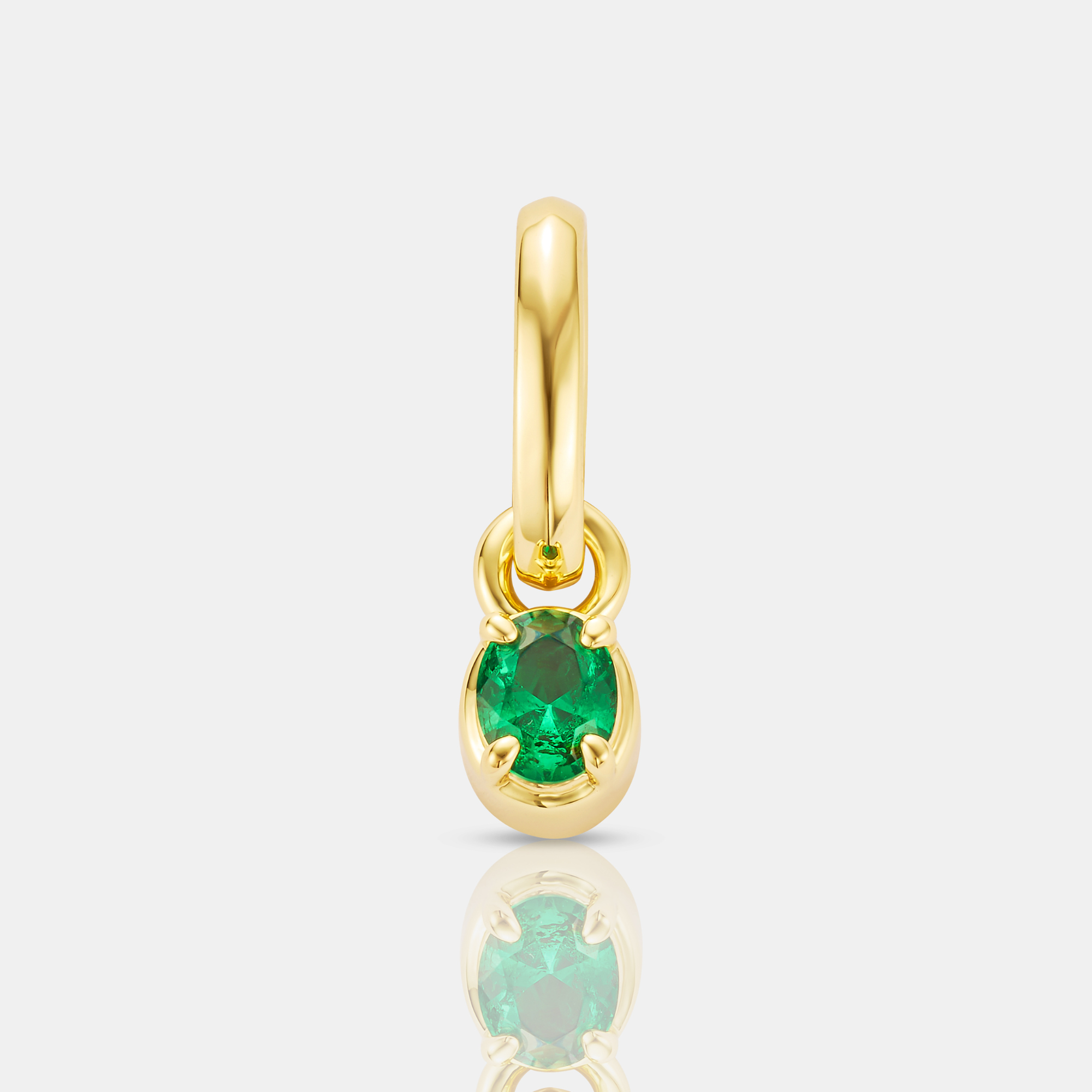 Mini Emerald Gemstone (Gold)