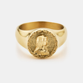 Virgin Mary Signet Ring (Gold)