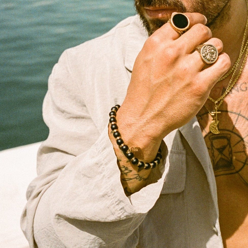 Split Bead Bracelet (Gold)