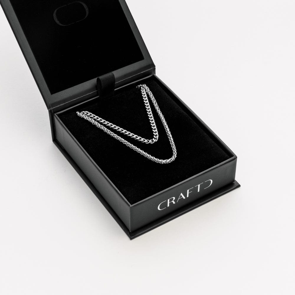 CRAFTDLondon クラフトロンドン CUBAN ＆ WHEAT CHAIN GIFT SET Cuban & Wheat Chain Gift Set (Gold)