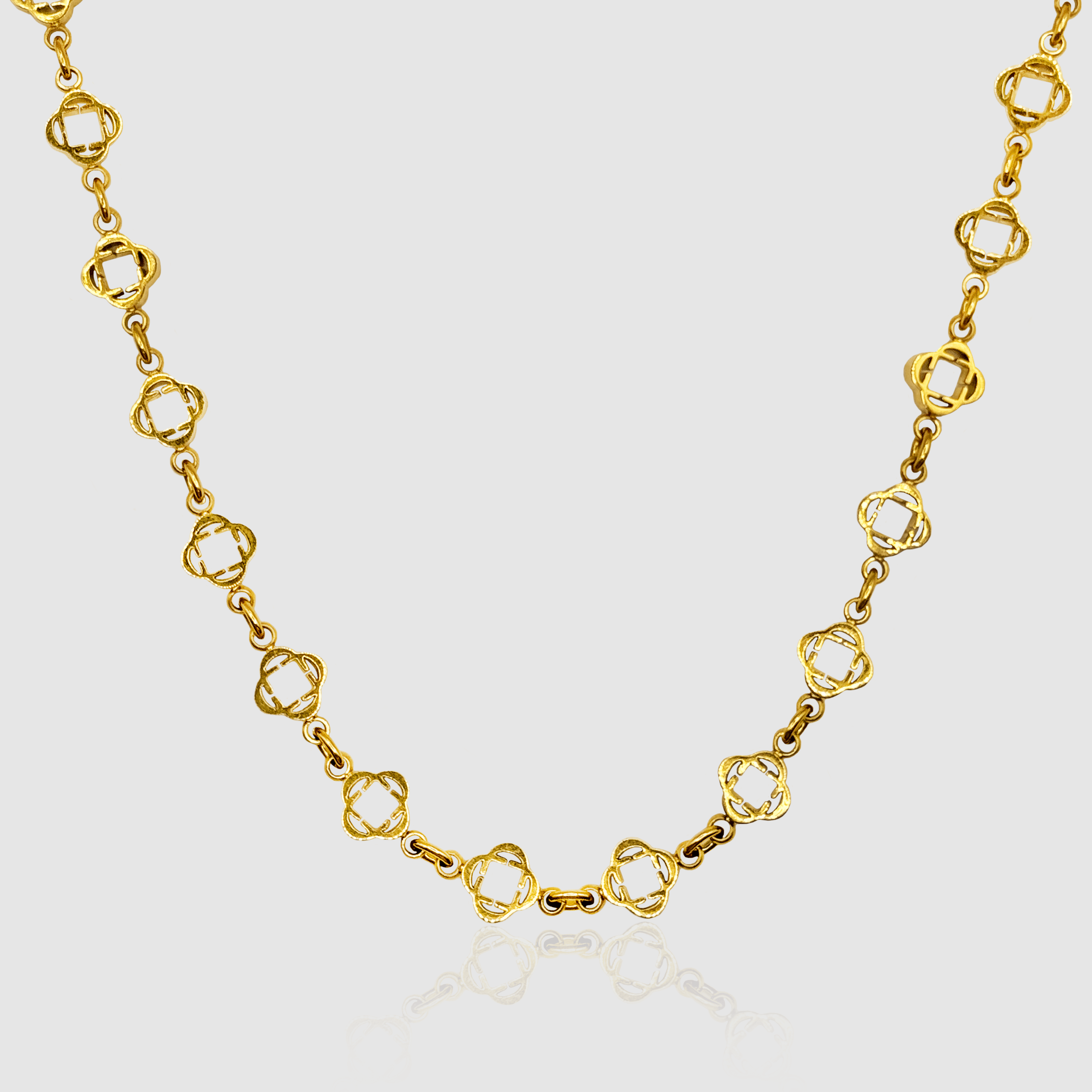 Clover Link Necklace (Gold)