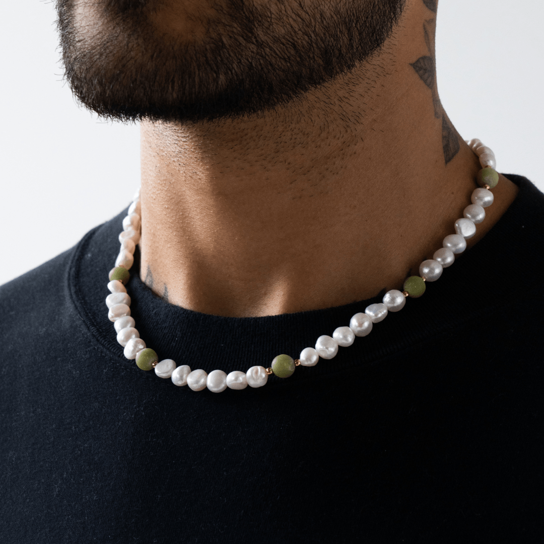 Forest Green - Real Pearl Necklace