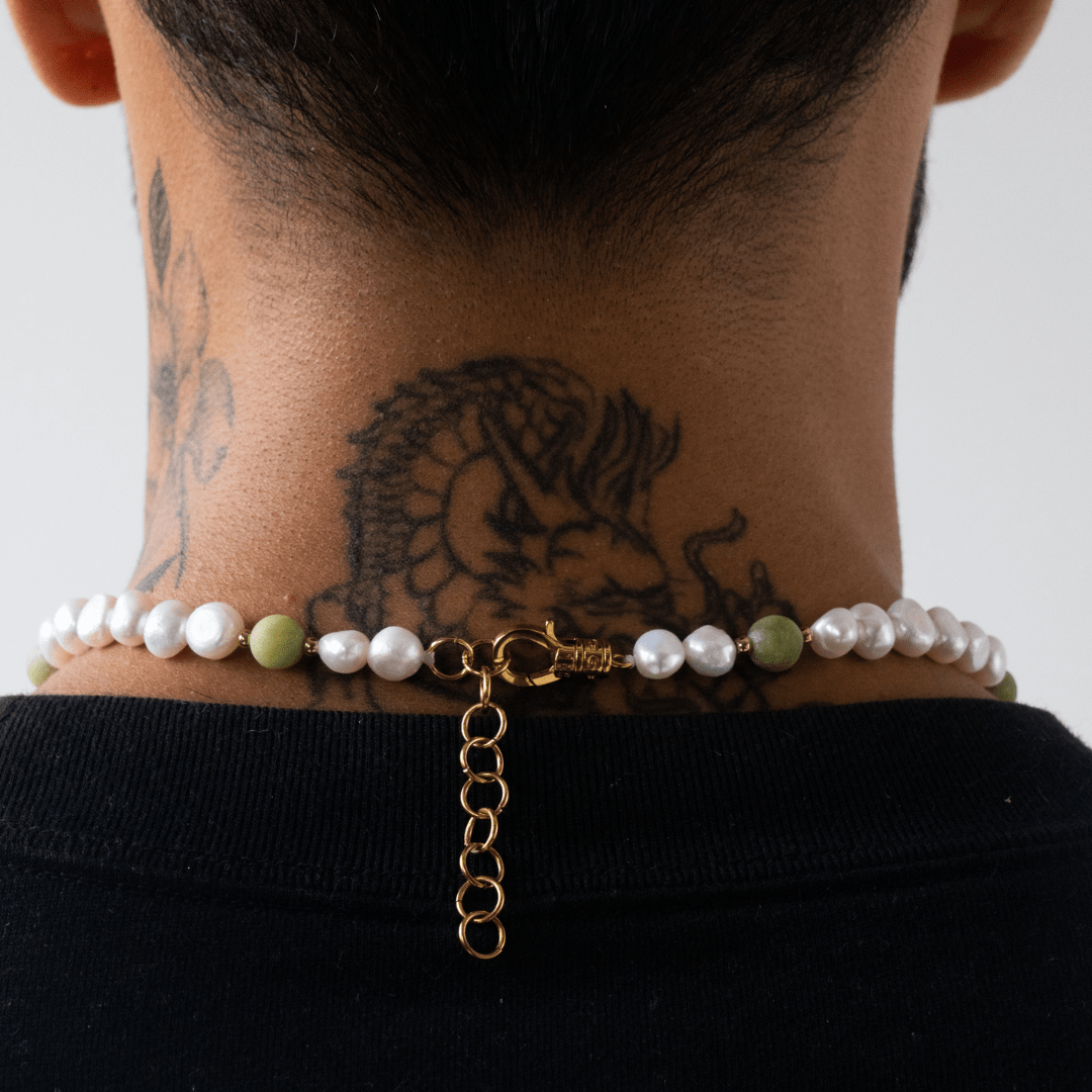 Forest Green - Real Pearl Necklace