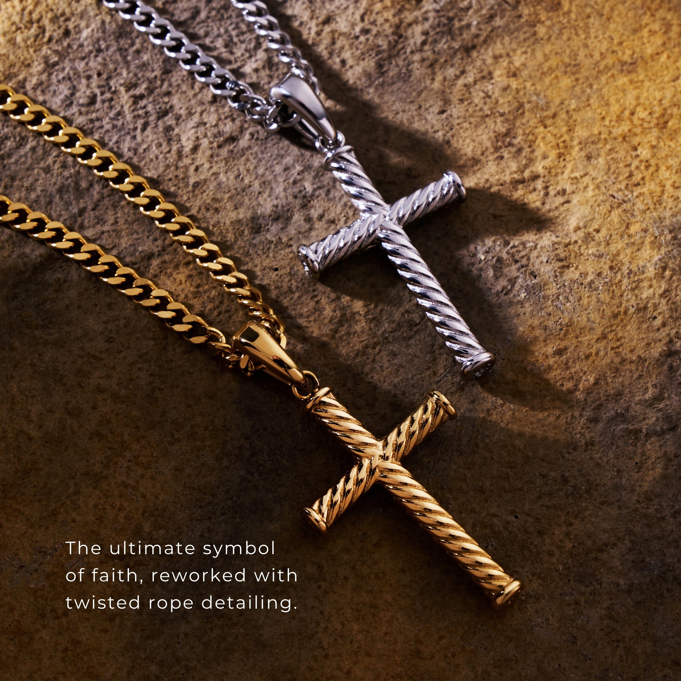 Rope Cross (Silver)