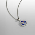 Enamel Swallow Pendant (Silver)