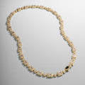 Baguette Link Iced Necklace (Gold)