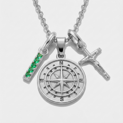 Build Your Own Pendant (Silver) | Emerald Stone