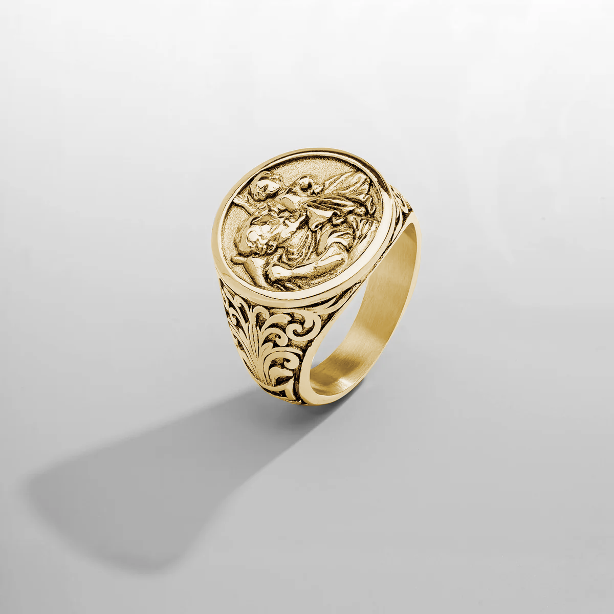 St Christopher Ring | Gold | CRAFTD London