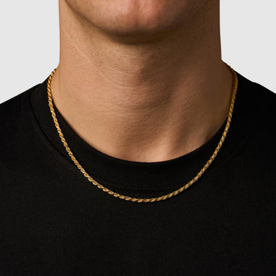 Rope (18ct Gold) 3mm | Sterling Silver