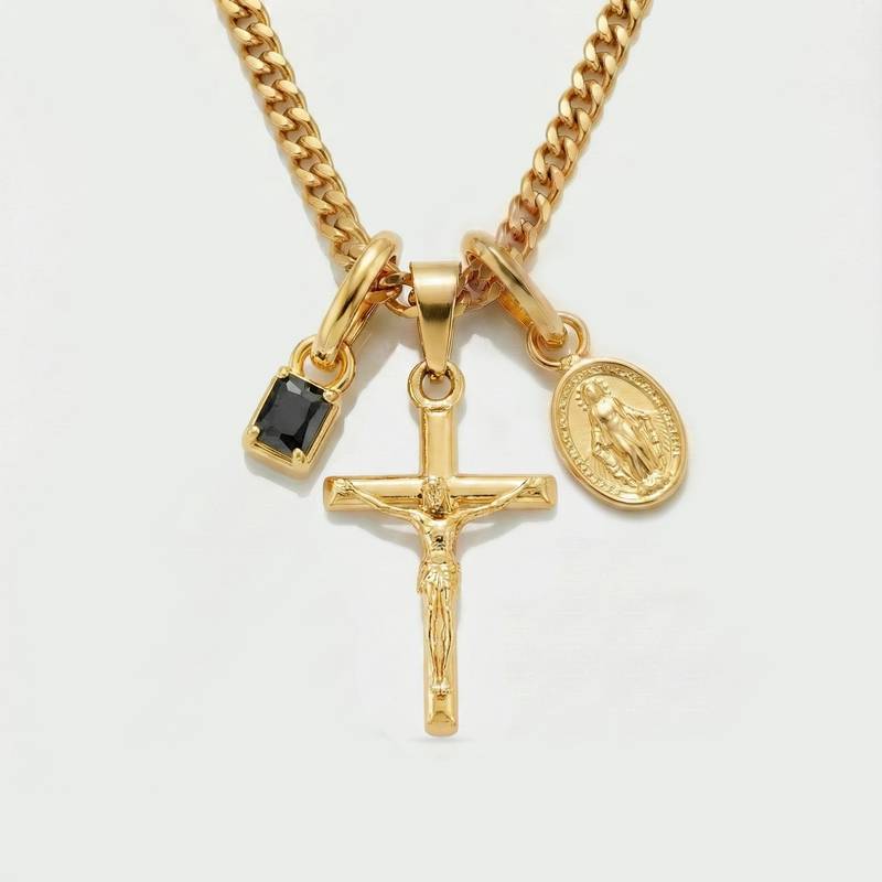 Build Your Own Pendant (Gold) | Onyx Stone