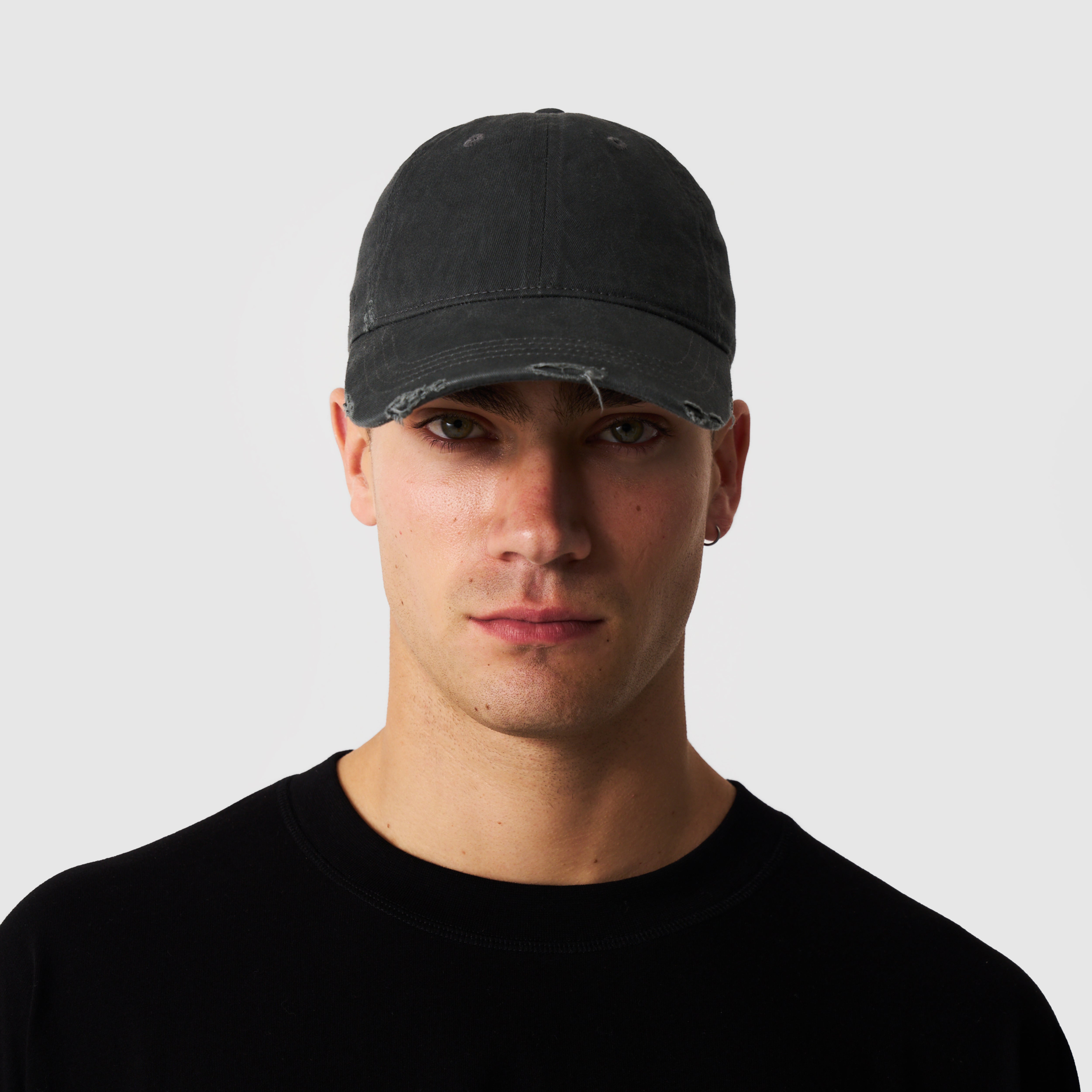 Distressed Cap (Washed Black)