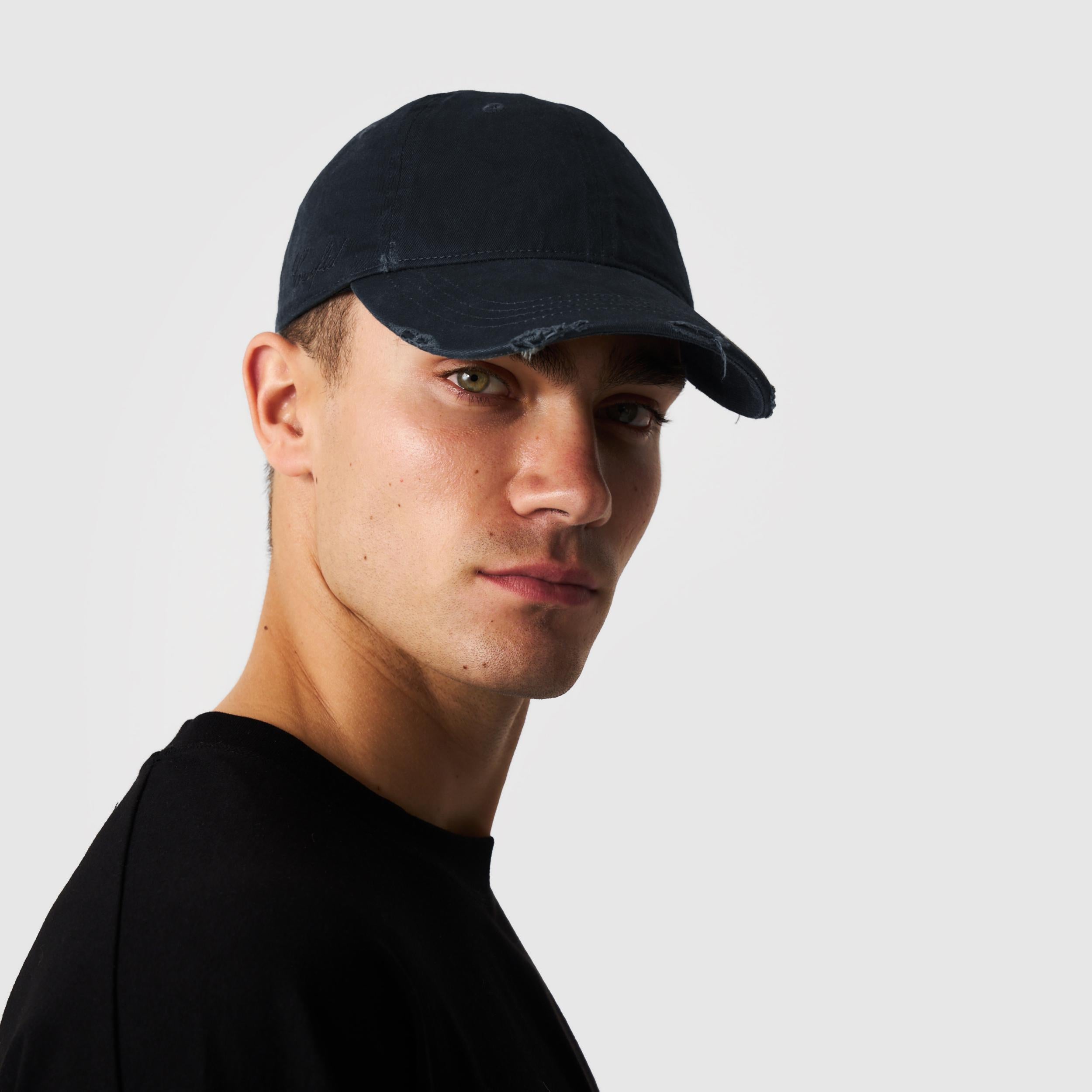 Distressed Cap (Navy)