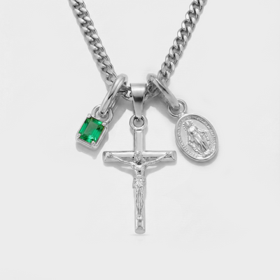 Build Your Own Pendant (Silver) | Emerald Stone