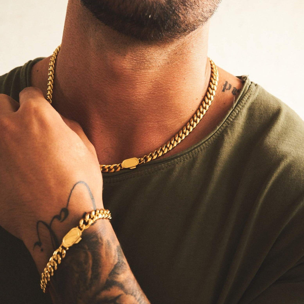 Cuban 8mm Gift Set (Gold)