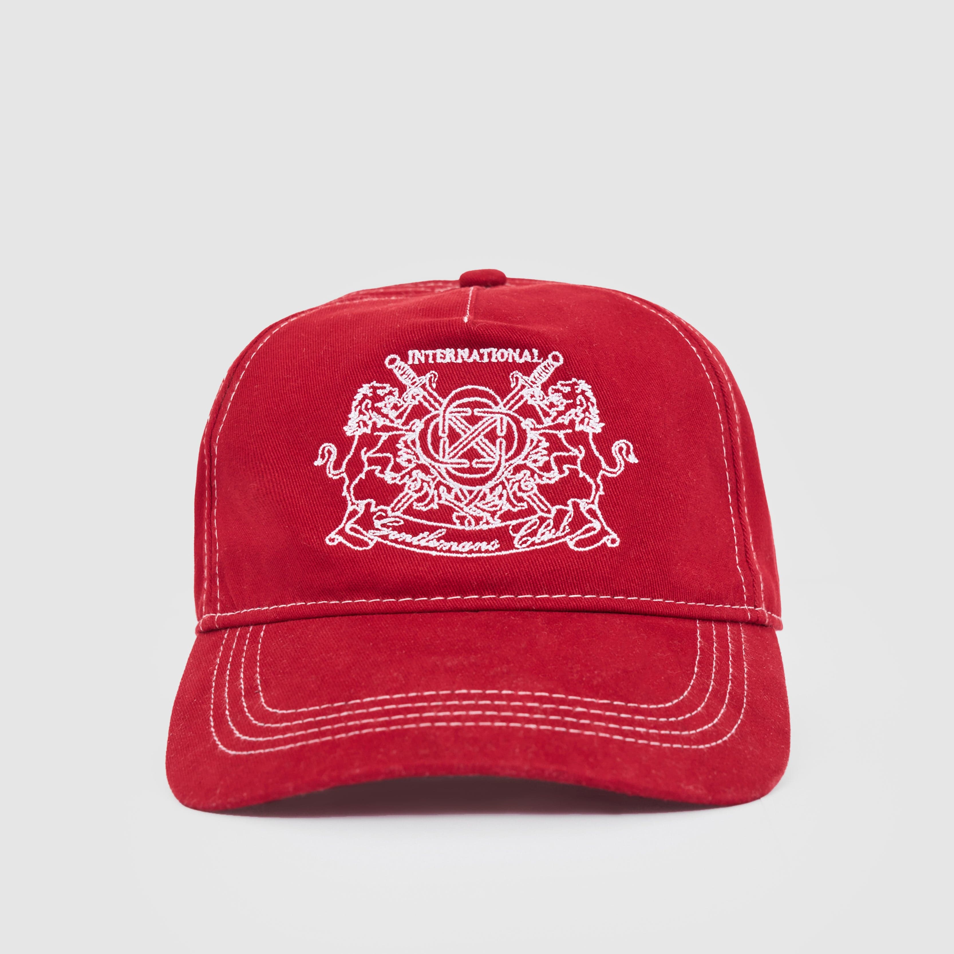 Gentlemen's Club Cap (Red/White)