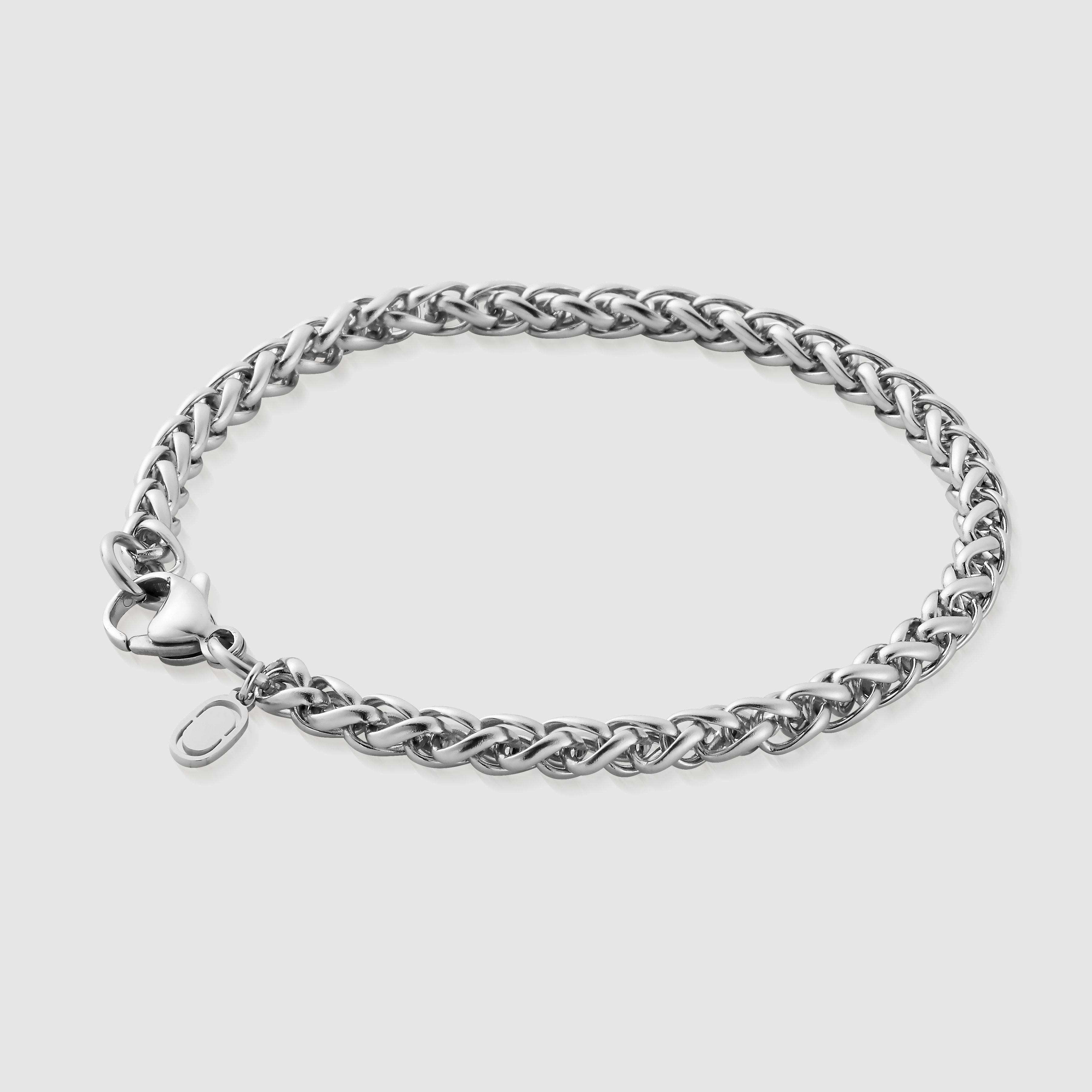 Wheat Bracelet (Silver) 5mm