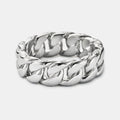 Cuban Band Ring (Silver) 8mm