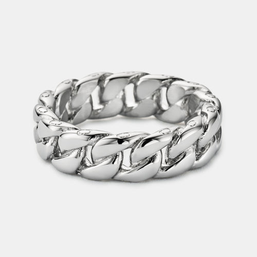 Cuban Band Ring (Silver) 6mm