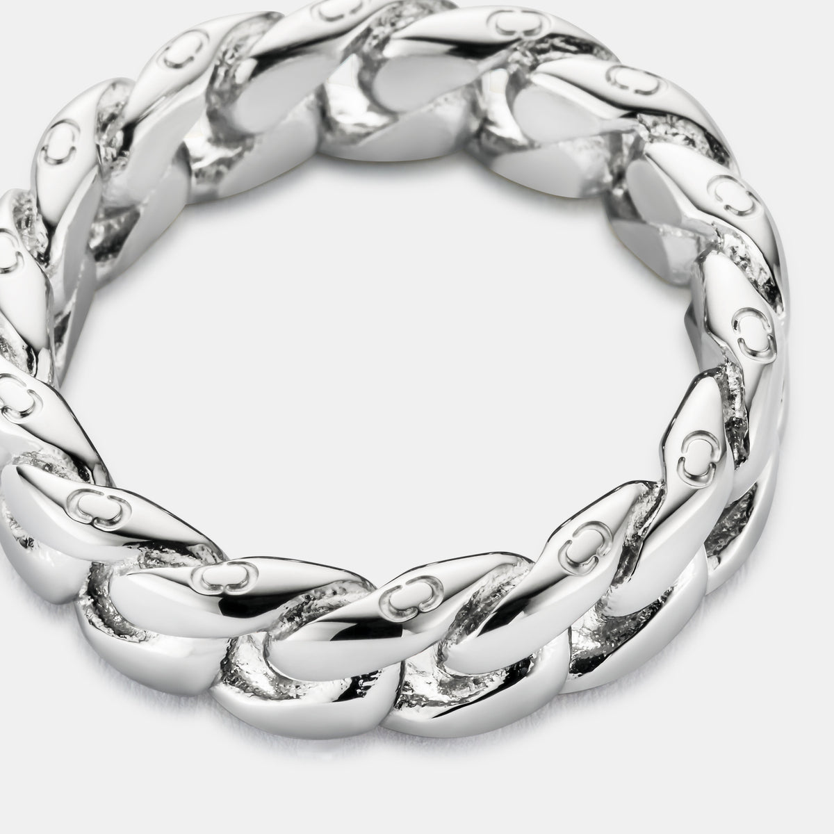 Cuban Band Ring (Silver) 6mm