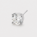 Diamond Stud Earring (Silver)
